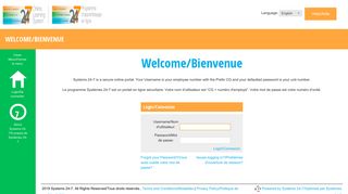 Welcome/Bienvenue