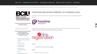 FRONTLINE EDUCATION (formerly My Learning Plan) | Berks County ...