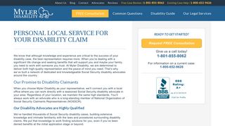 Personal Local Service for Your Disability Claim - Myler Disability
