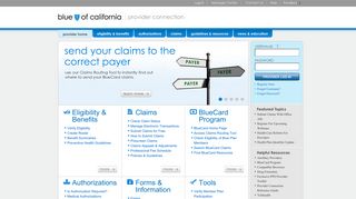 Provider Connection - Blue Shield of California