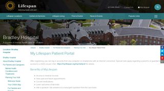 My Lifespan Patient Portal | Lifespan Bradley Hospital