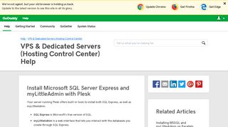 Install Microsoft SQL Server Express and myLittleAdmin with Plesk ...