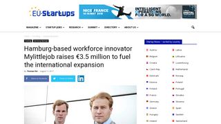 Hamburg-based workforce innovator Mylittlejob raises €3.5 million to ...