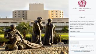 Login Page - Loma Linda University