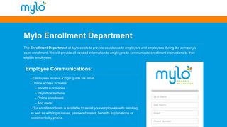 Mylo - Online Enrollment