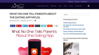What no one tell parents about the dating app MyLOL - Leah Nieman
