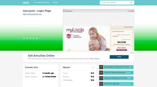 myloyola.luhs.org - myLoyola - Login Page - MyLoyola Luhs - Sur.ly
