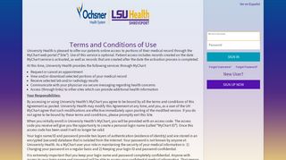 MyChart - Login Page - University Health