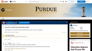 How do I access my purdue.edu email? : Purdue - Reddit
