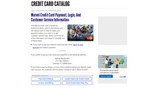 Marvel Credit Card Payment, Login, and Customer Service Information ...
