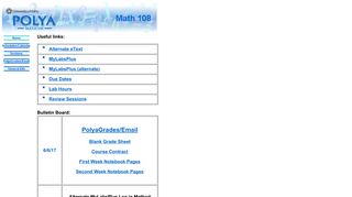 Polya Math 108 - University of Idaho