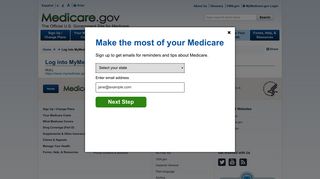 Login to MyMedicare.gov