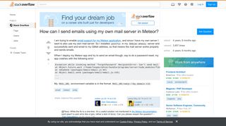 How can I send emails using my own mail server in Meteor? - Stack ...