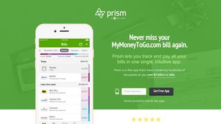 Pay MyMoneyToGo.com with Prism • Prism - Prism Money