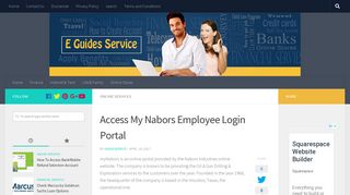 www.mynabors.com - Access My Nabors Employee Login Portal