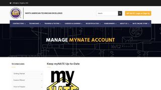 Manage myNATE Account - NATE-certified