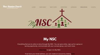 New Stanton Church | My NSC