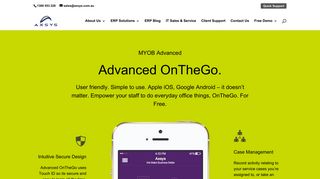 MYOB Advanced OnTheGo | Mobile App for Cloud ERP - Axsys