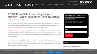 MYOB Essentials Accounting vs Xero Review – Which is Best for Micro ...
