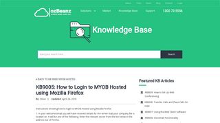 KB9005: How to Login to MYOB Hosted using Mozilla Firefox - ozBeanz