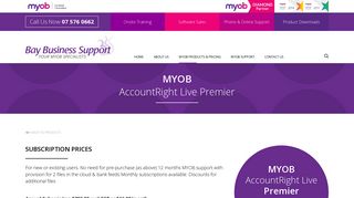 MYOB AccountRight Live Premier - Bay Business Support