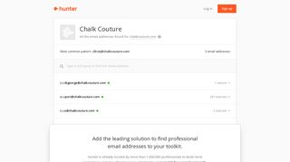 Chalk Couture - email addresses & email format • Hunter - Hunter.io