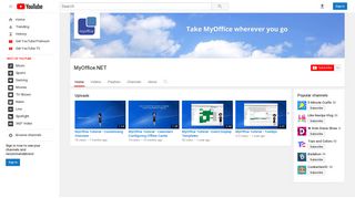 MyOffice.NET - YouTube