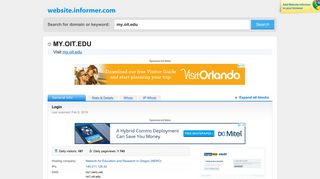 my.oit.edu at WI. MyOIT Login - Website Informer