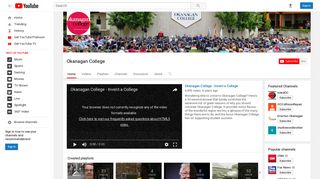 Okanagan College - YouTube
