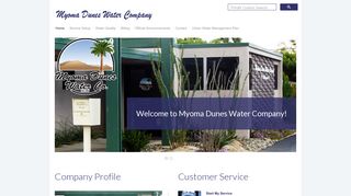 Myoma Dunes Water Company - Home