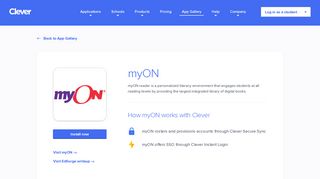 myON - Clever application gallery | Clever