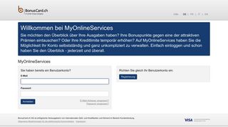 MyOnlineServices - BonusCard.ch