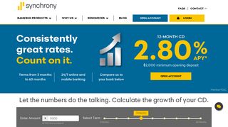 CD Interest Rates, Features & Calculator | Synchrony Bank