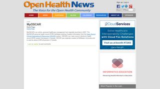 MyOSCAR | Open Health News