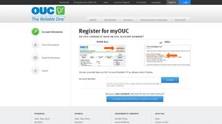 OUC-The Reliable One - Register for an Online Profile - myOUC