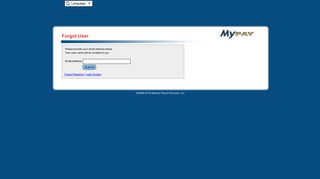 MyPay - Employee Self Service Forgot Username