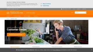 Customer Center | myPay Solutions | Thomson Reuters