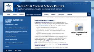 School Nutrition & Meals / Online Meal Payment - Gates Chili