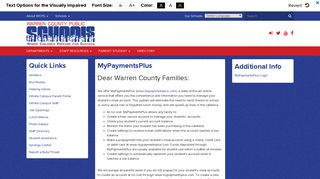 Check my child's lunch account - MyPaymentsPlus - Warren County ...
