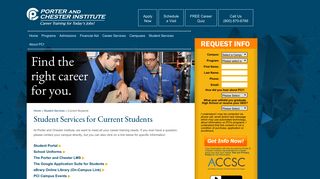 Current Students | Porter and Chester Institute Login and Student ...