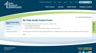 My Pella Health Patient Portal - Pella Regional Health Center