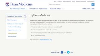 myPennMedicine – Penn Medicine