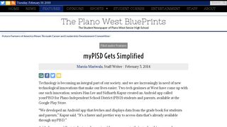 myPISD Gets Simplified – The Plano West BluePrints
