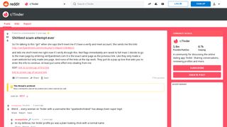 Shittiest scam attempt ever : Tinder - Reddit