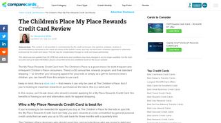 Children's Place My Place Rewards Credit Card Review ...