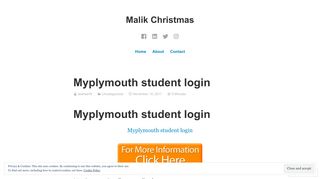 Myplymouth student login – Malik Christmas