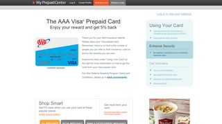 The AAA Visa ® Prepaid Card - MyPrepaidCenter.com