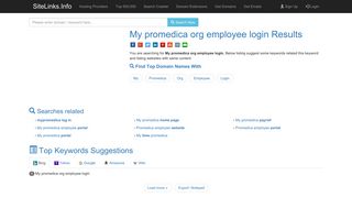 My promedica org employee login Results For Websites Listing
