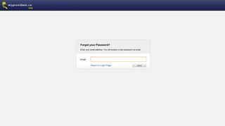 Forgot Your Password - MyProvident - The Provident Security Portal
