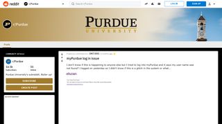 myPurdue log in issue : Purdue - Reddit
